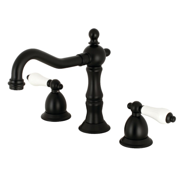 KS1970PL 8" Widespread Bathroom Faucet, Matte Black